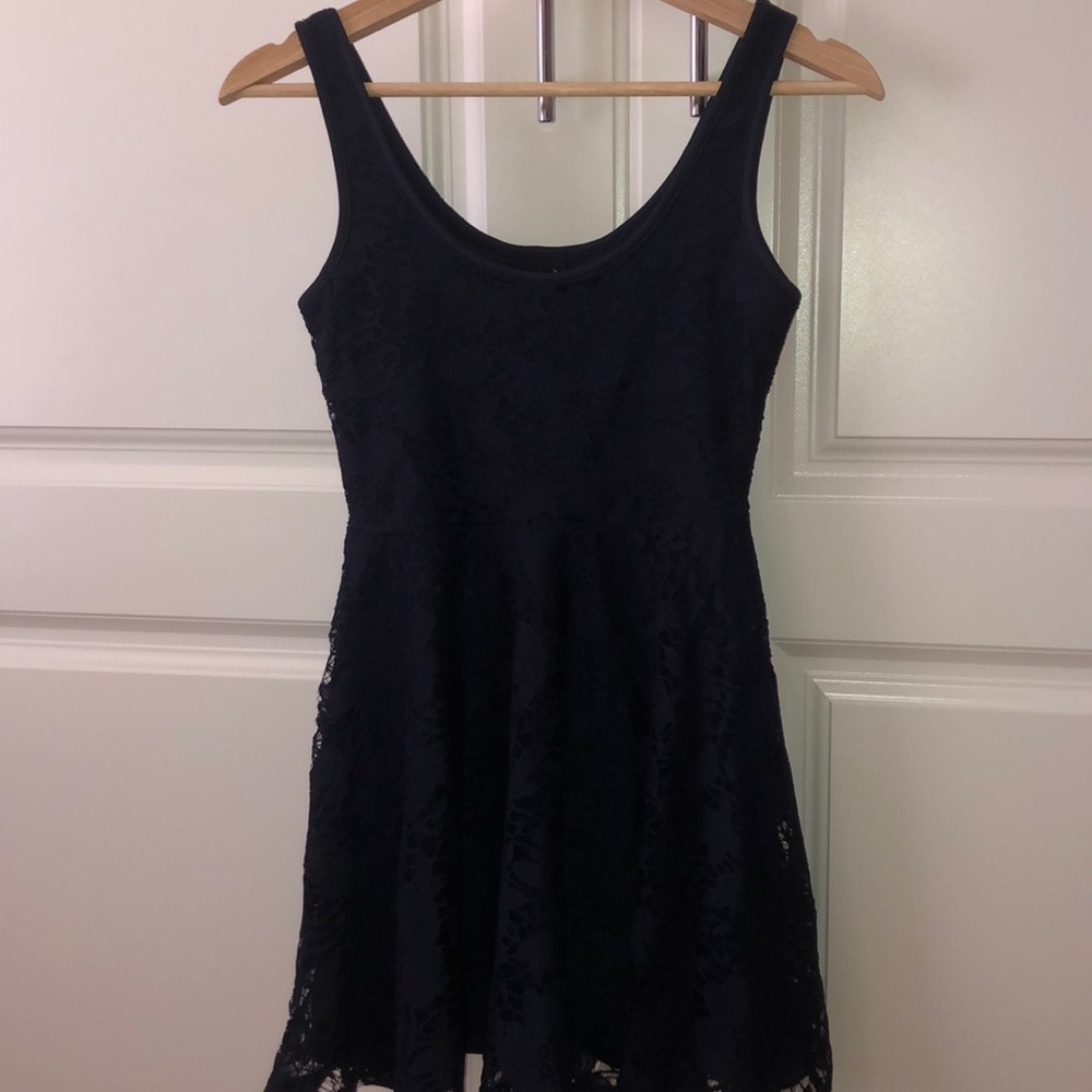 Navy lace dress